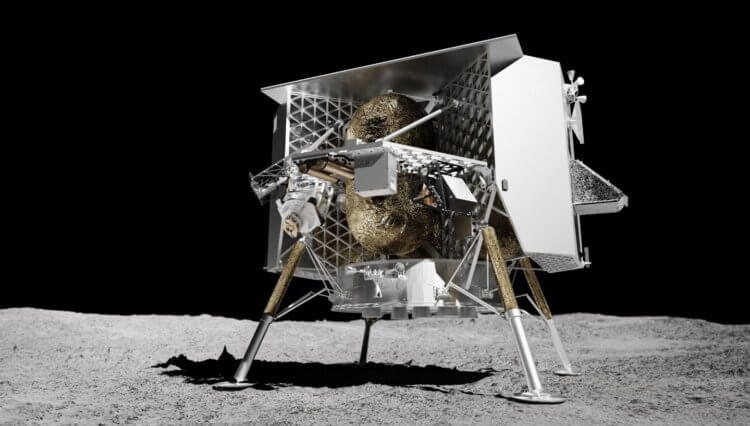 Стоимость отправки вещей на Луну. Посадочный модуль Astrobotic Peregrin. Фото.