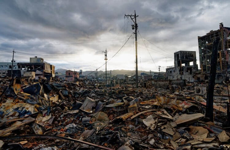 Землетрясения в Японии в 2024 году. Последствия землетрясения в Японии в 2024 году. Фотография: Zhang Xiaoy. Фото.