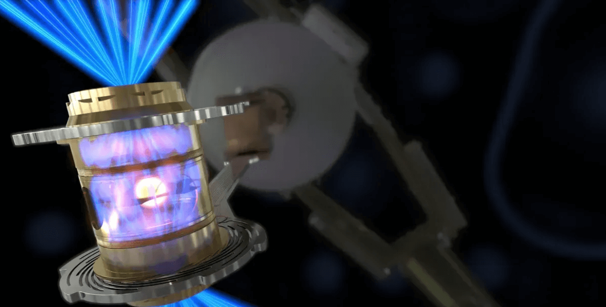 Можно ли использовать термоядерный синтез для производства энергии. Хольраум, в который попадают лазеры. Фото.