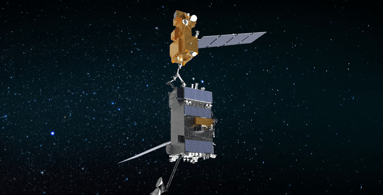 НАСА также планирует заправлять спутники. Космический аппарат дозаправщик OSAM-1. Фото.