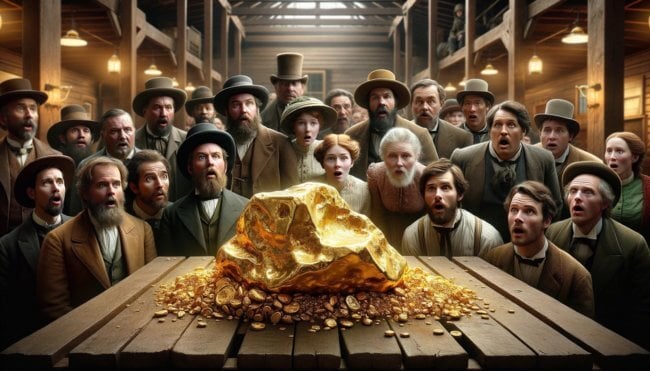 Самый большой самородок золота был найден в 19 веке— ему все еще нет аналогов. Фото.
