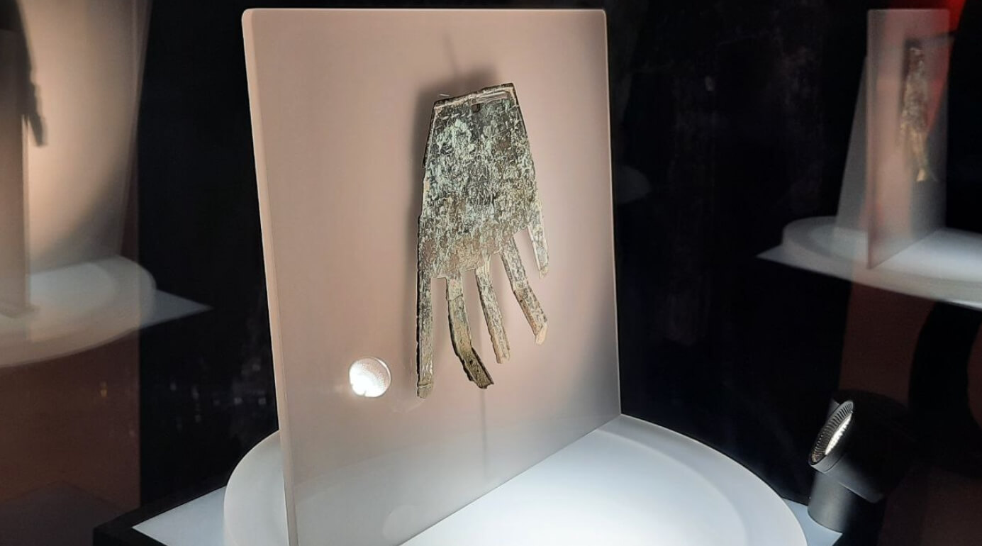 Изучение древних народов. «Рука из Ирулеги» на выставке. Фото.