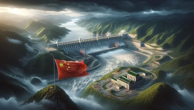 Китай строит самую большую гидроэлектростанцию в мире — она сможет питать миллионы домов. Фото.