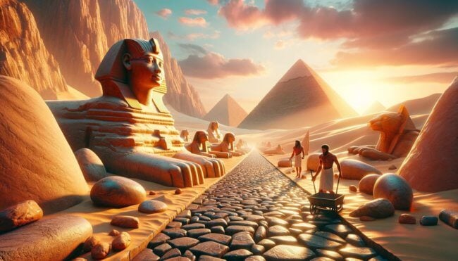 Ученые разгадывают тайны древней дороги, которая помогла строить египетские пирамиды. Фото.