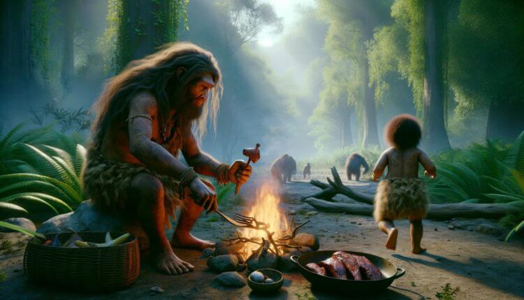 Чем занимались женщины-неандертальцы. Считается, что средняя продолжительность жизни неандертальцев составляла 22,9 лет. Фото.