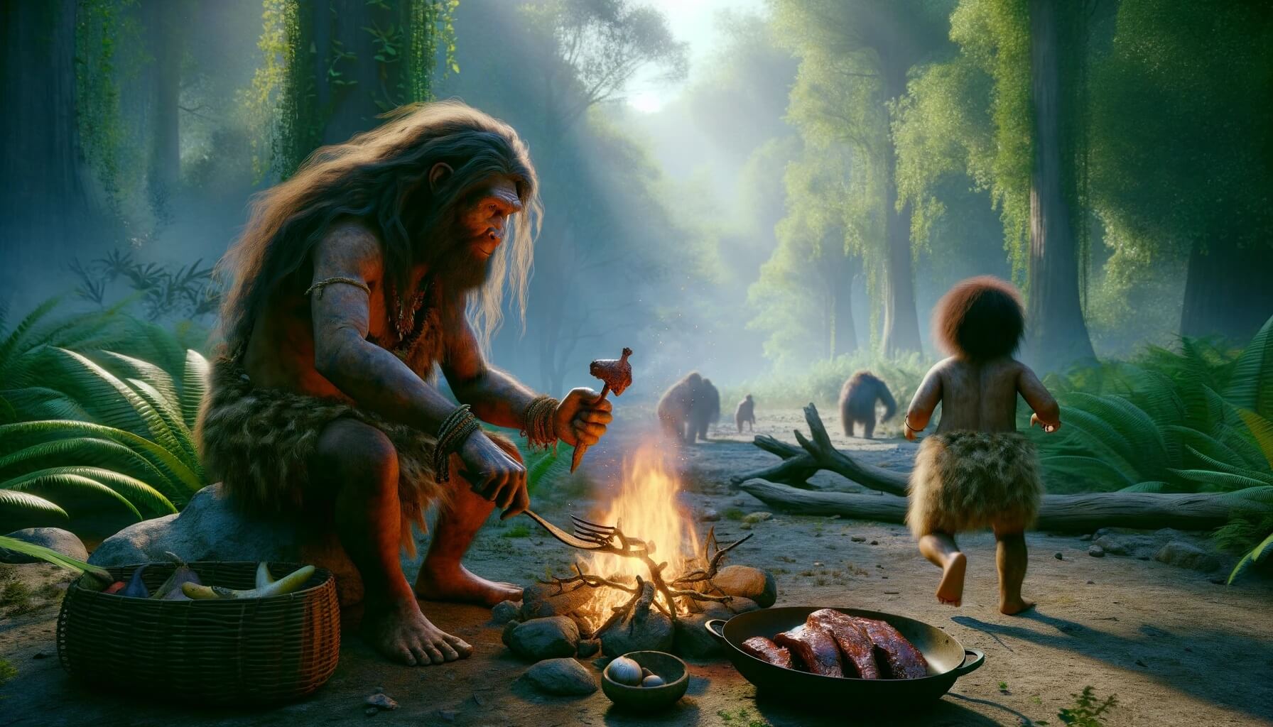 Чем занимались женщины-неандертальцы. Считается, что средняя продолжительность жизни неандертальцев составляла 22,9 лет. Фото.