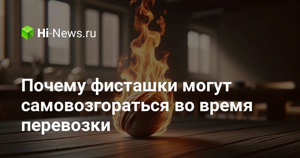 Почему фисташки могут самовозгораться во время перевозки HiNews.ru