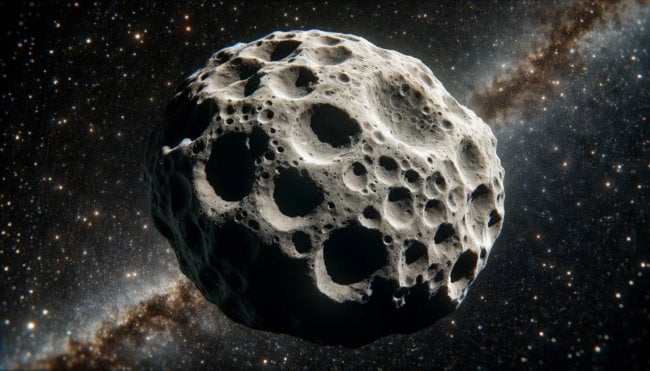 Астероид Полигимния может содержать химические элементы, которые неизвестны науке. Фото.