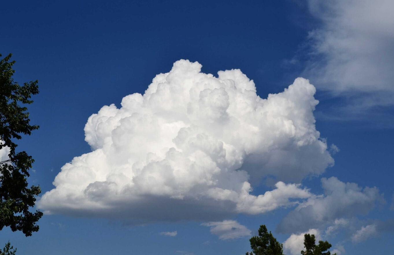 На какие виды делятся облака. Кучевые облака. Фото.