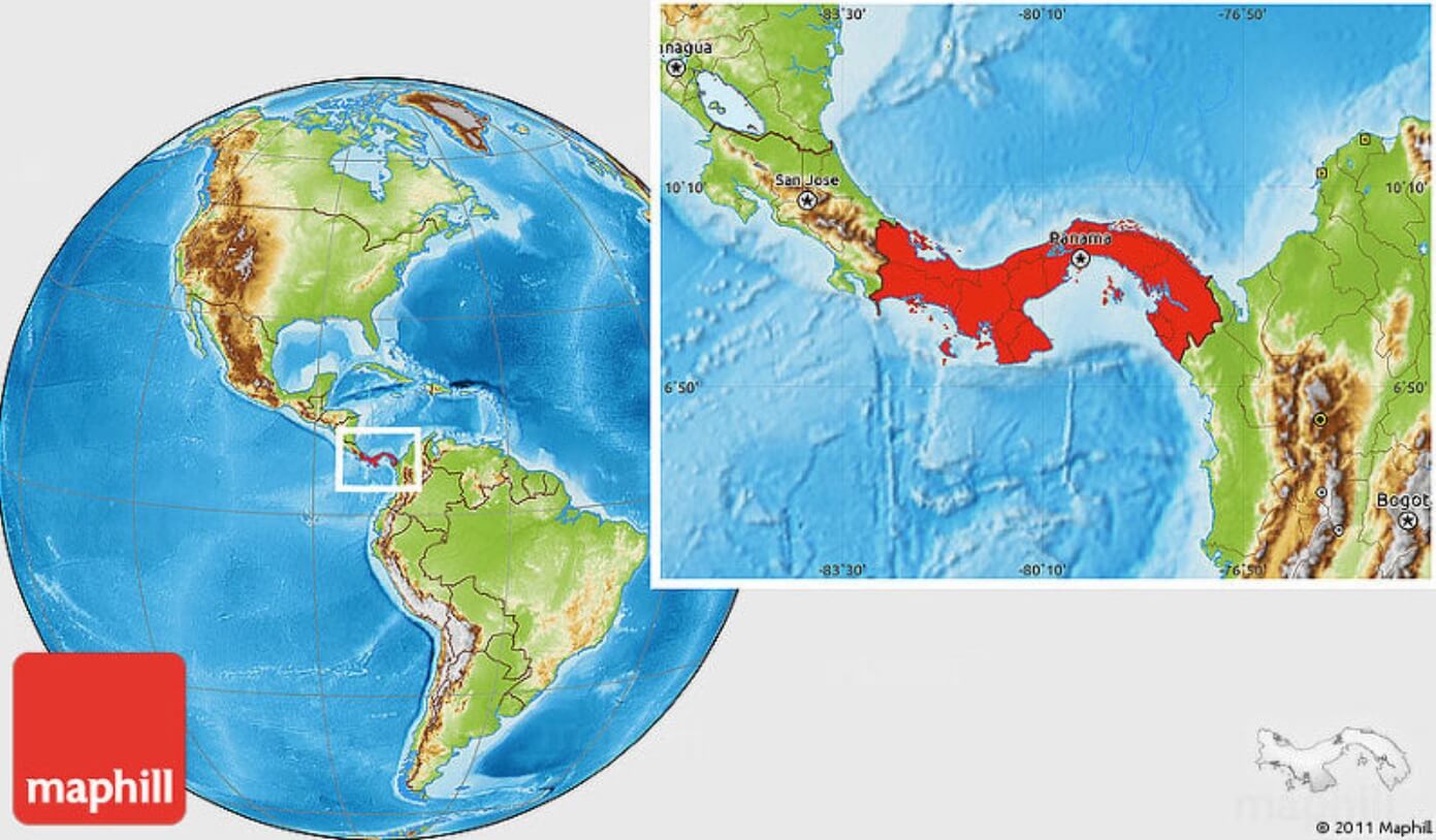 Где находится Панама. Панама на карте мира. Фото.