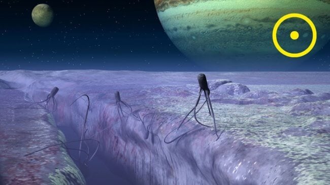 Есть ли жизнь на спутниках Юпитера и какой она может быть? Фото.