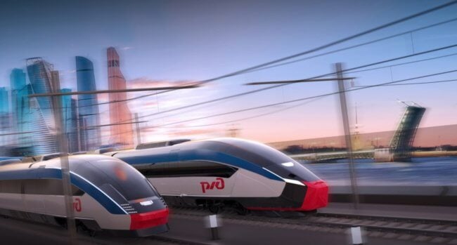 Новый высокоскоростной поезд позволит ездить из Москвы в Питер за 2 часа. Фото.