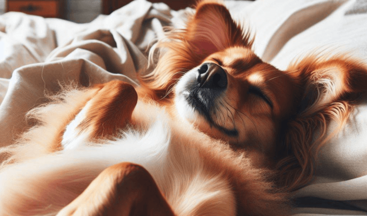 Varför hundar påverkar sömnen negativt. En hund skapar ljud och obehag på natten, vilket stör normal sömn. Foto.