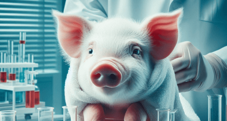 A unique kidney transplant operation was successful. For organ transplantation, scientists use specially raised genetically modified pigs. Photo.