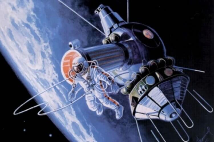 Alexey Leonov är den första mannen i yttre rymden. Alexey Leonov var också en utmärkt konstnär, här är hans målning 