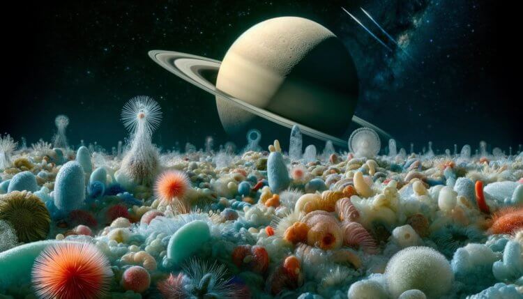 Liv kan existera på Saturnus måne, och forskare vet redan hur man hittar det. Mikrobiellt liv kan existera på Enceladus, och forskarna tvivlar mindre och mindre på detta. Foto.