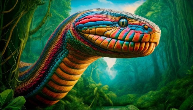 Ученые нашли останки 15-метровой змеи — она крупнее, чем титанобоа. Фото.