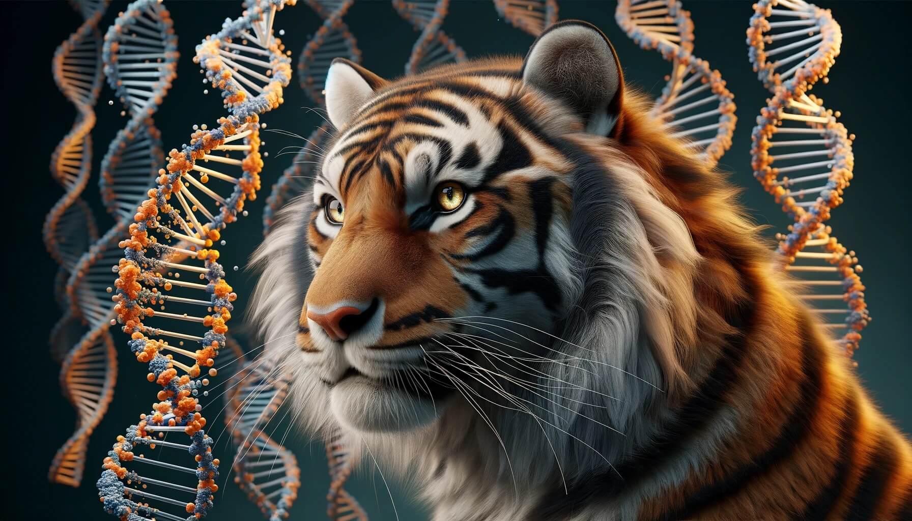 Поиск вымерших животных. После исследования шансы на то, что яванские тигры все еще живы, заметно возросли. Изображение: нейросеть DALLE-3. Фото.