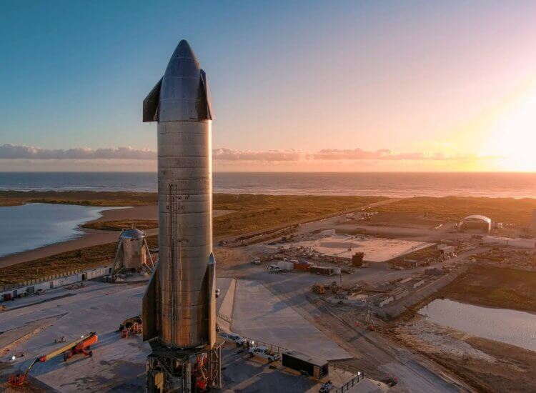Stjerneskib rumfartøj testning. Rumskib rumskib i SpaceX's private rumhavn. Billede: businessinsider.com. Foto.