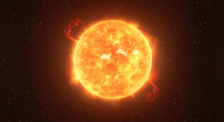 När en supernova bryter ut. Betelgeuse kan också få ett utbrott när som helst. Bild: rg.ru. Foto.