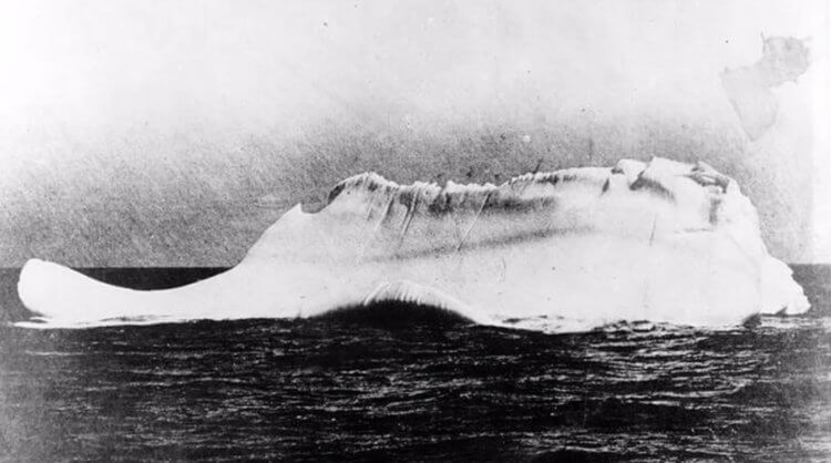 Photo of the iceberg that caused the Titanic to sink. Photograph of the iceberg that caused the Titanic to sink. Photo source: iflscience.com. Photo.