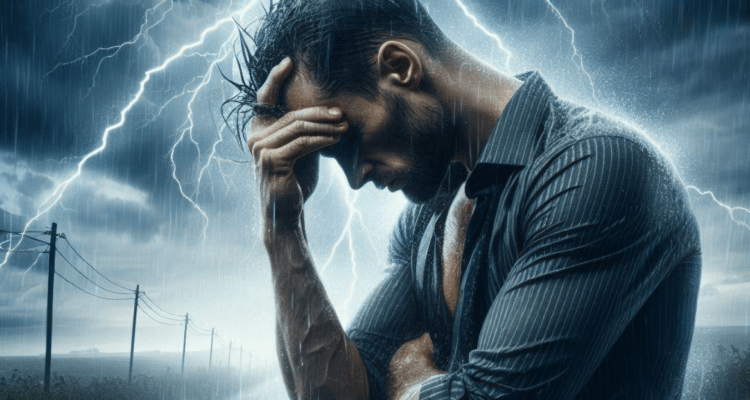 Why do I get a headache before a thunderstorm? The reason is not only in atmospheric pressure. People who feel unwell when the weather worsens are called weather dependent. Photo.
