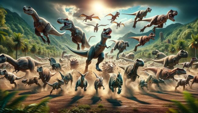 Самые быстрые динозавры за всю историю Земли. Фото.