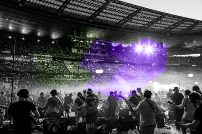 Синхронизация тысячи: как подготовить стадион к грандиозному концерту. Фото.