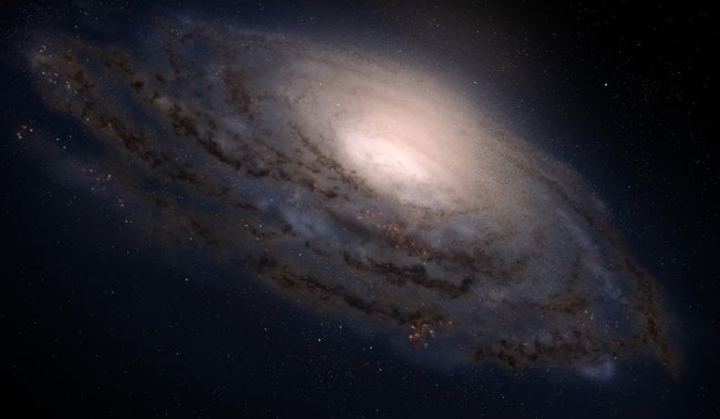 Вокруг чего вращается галактика Млечный Путь. Фото.