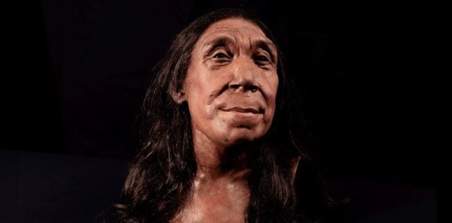 Ученые воссоздали лицо неандертальской женщины, жившей 75 000 лет назад. Фото.
