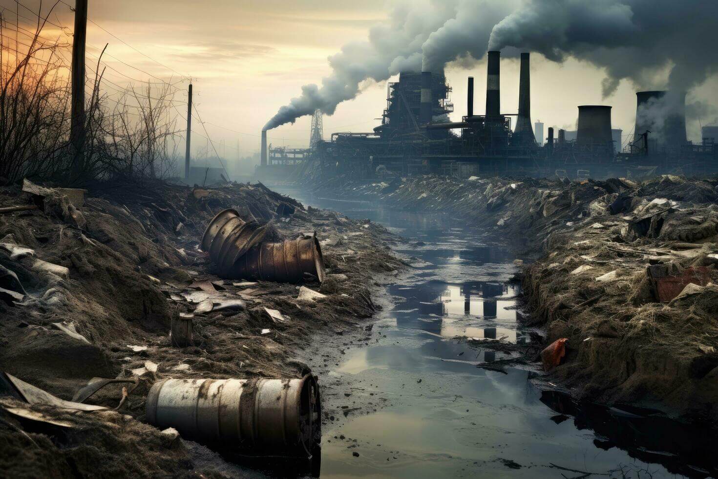 Под контролем корпораций. Загрязнение окружающей среды приводит к росту преждевременной смертности. Изображение: static.vecteezy.com. Фото.
