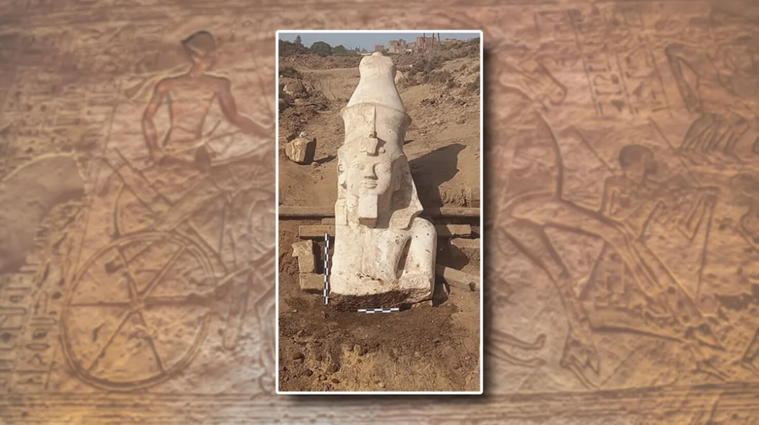 Археологи нашли утерянную часть статуи фараона Рамсеса II, на это ушло почти 100 лет. Верхняя часть статуи Рамсеса II найдена в городе Гермополь. Источник изображения: IFL Science. Фото.