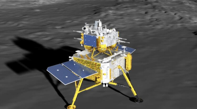 Китай сел на обратную сторону Луны. Трехмерная модель аппарата «Чанъэ-6». Источник изображения: bigasia.ru. Фото.