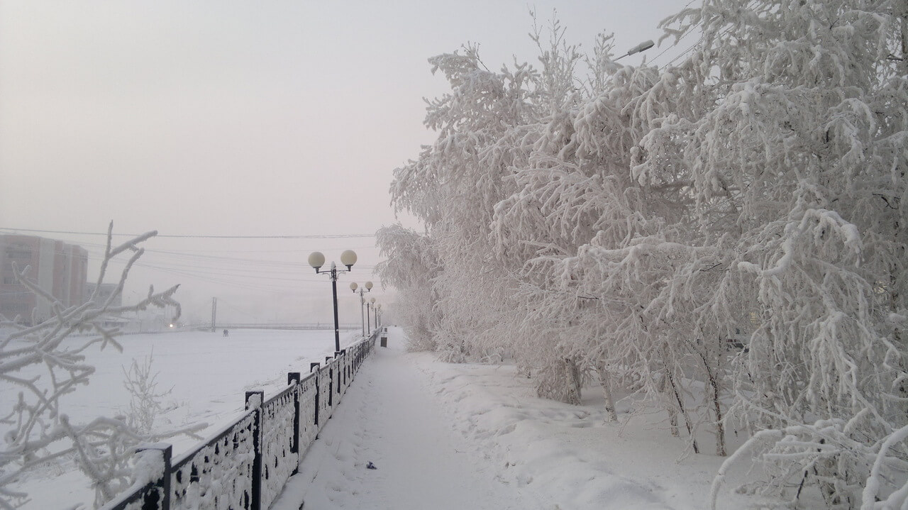 Самый холодный город на Земле. В Якутске температура опускается до -60 градусов. Источник фото: nesiditsa.ru. Фото.
