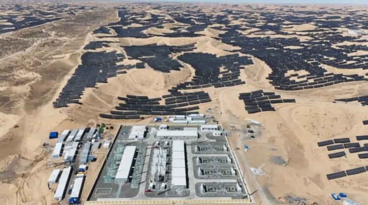 Запущена самая большая солнечная электростанция в мире: она может обеспечить светом небольшую страну. В 2024 году самой крупной солнечной электростанцией в мире является Midong в Китае. Источник: PV Magazine. Фото.