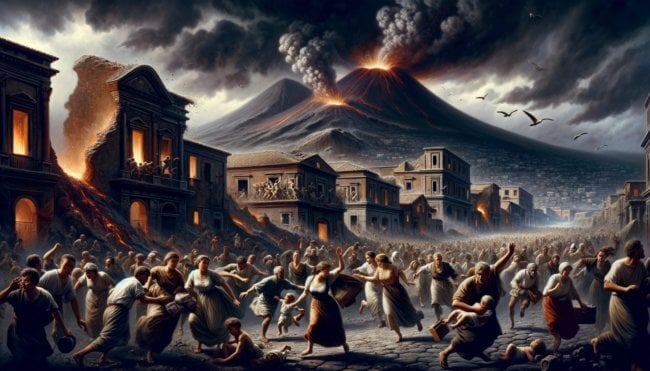 Как жители Помпеи спаслись от извержения Везувия и начали новую жизнь. Фото.