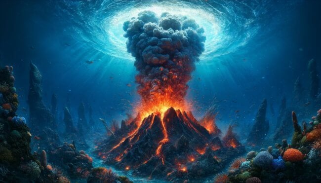 Массив Таму: самый большой вулкан на Земле и второй в Солнечной системе. Фото.
