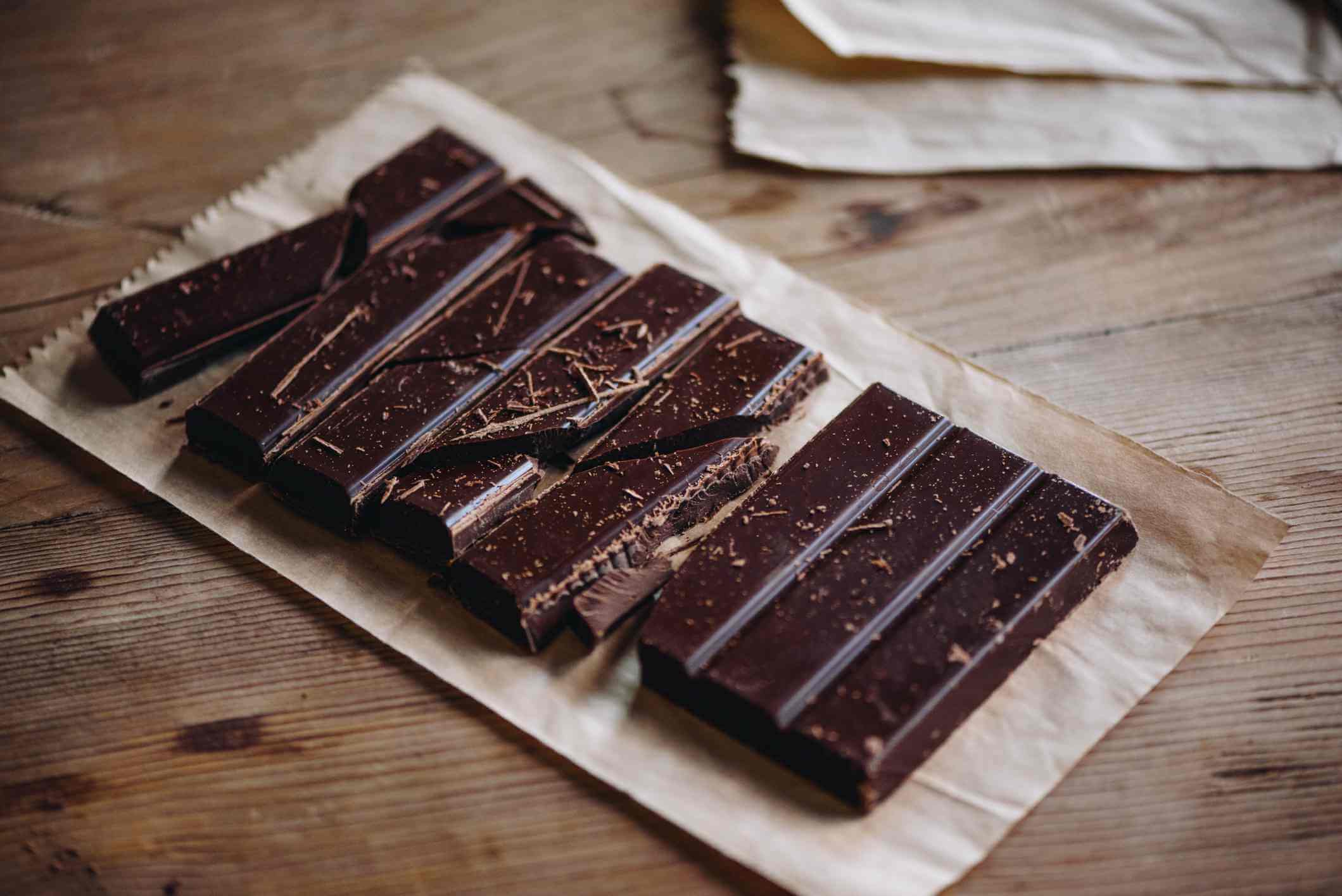 Темный шоколад. Темный шоколад – правильный десерт для поддержания крепкого здоровья. Изображение: www.health.com. Фото.
