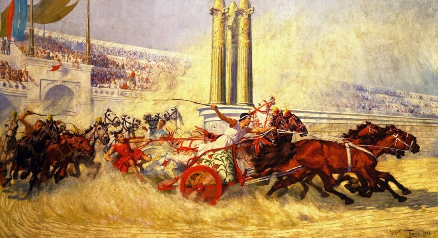 Какими были древние Олимпийские игры. Гонки на колесницах. Источник: goldmustang.ru. Фото.