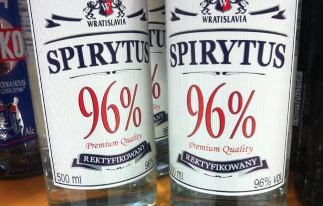 Wratislavia Spirytus: самый убийственный алкоголь в мире с крепостью 96%. Фото.