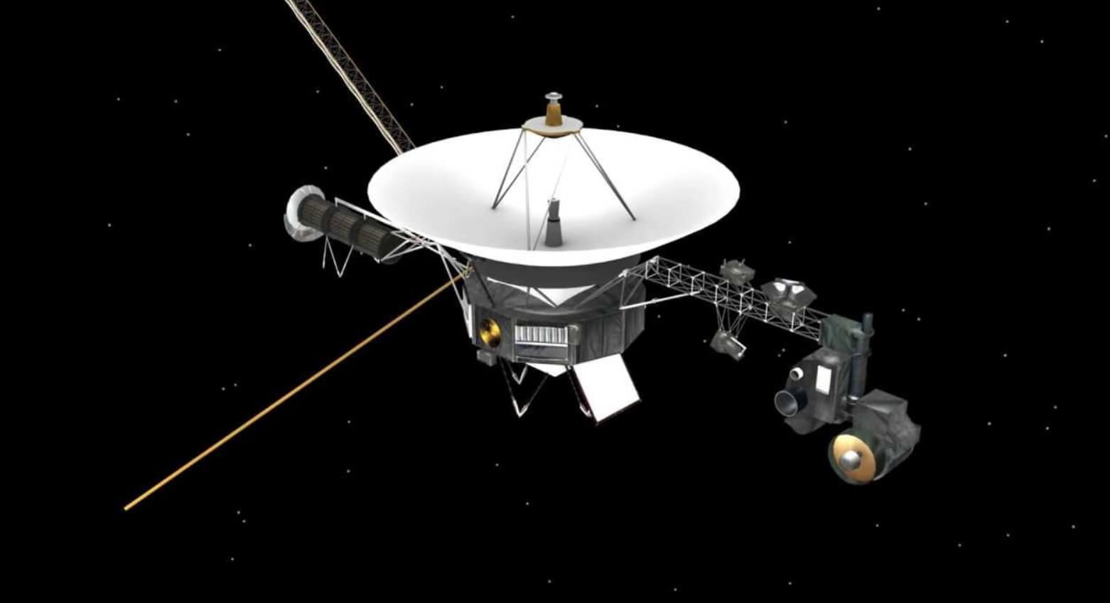 На каком расстоянии находятся зонды «Вояджер». Космический зонд «Вояджер-1». Источник: habr.com. Фото.