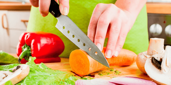 Меняется ли вкус пищи от способа нарезки продуктов? Фото.