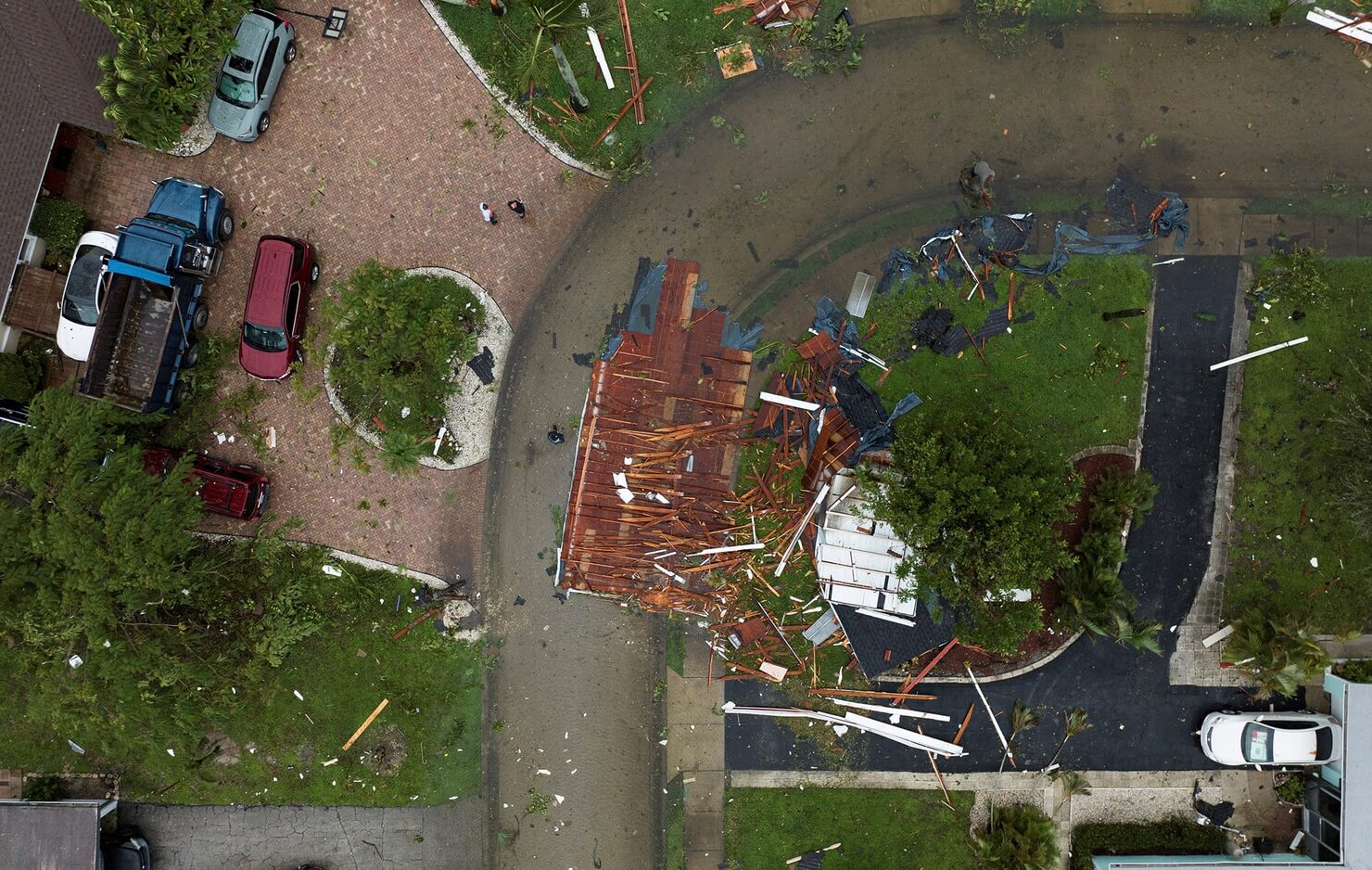 Последствия урагана Милтон с высоты птичьего полета. Источник изображения: Reuters. Фото.