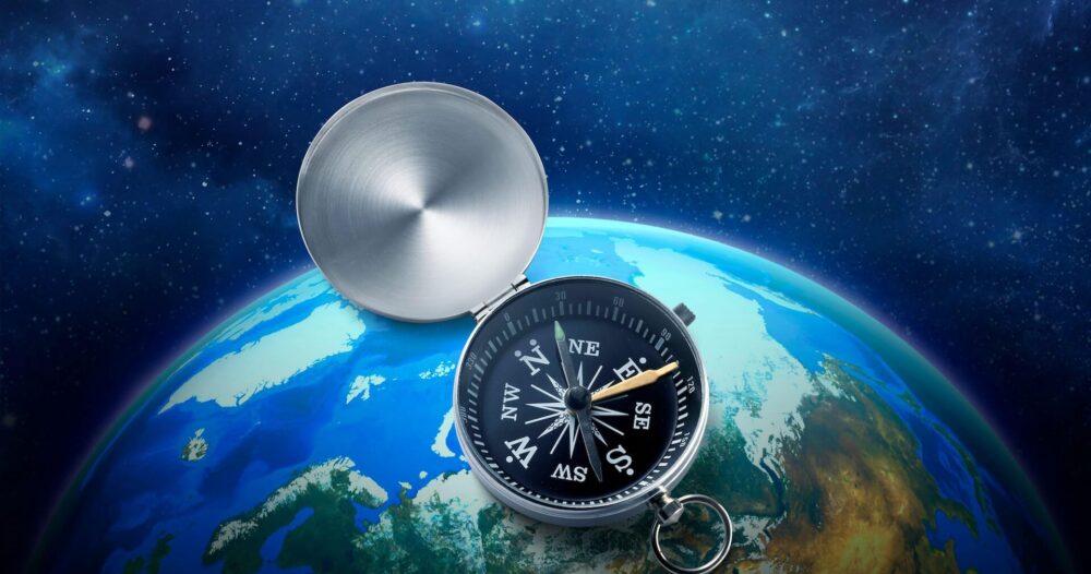 コンパスの針は宇宙のどこを指すのでしょうか?