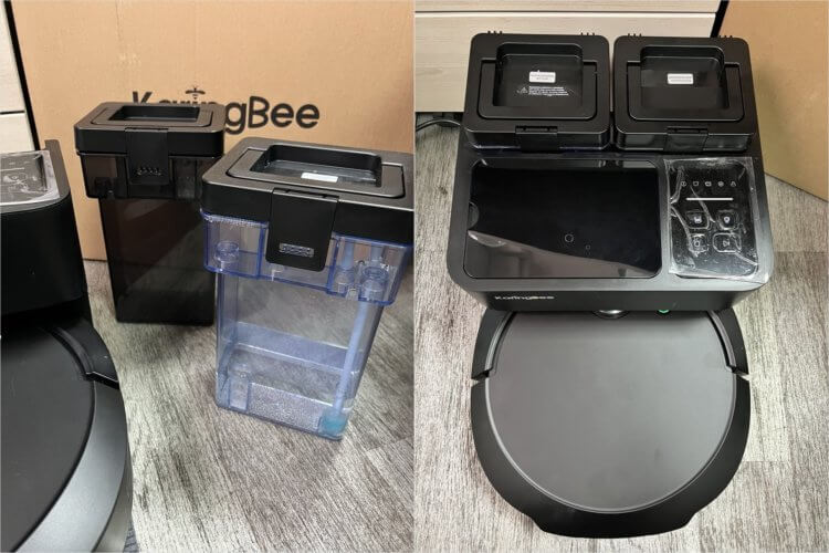 KaringBee S8 OMNI — робот-пылесос с самоочисткой и сушкой. Обслуживать пылесос все-таки придется, но редко. Фото.