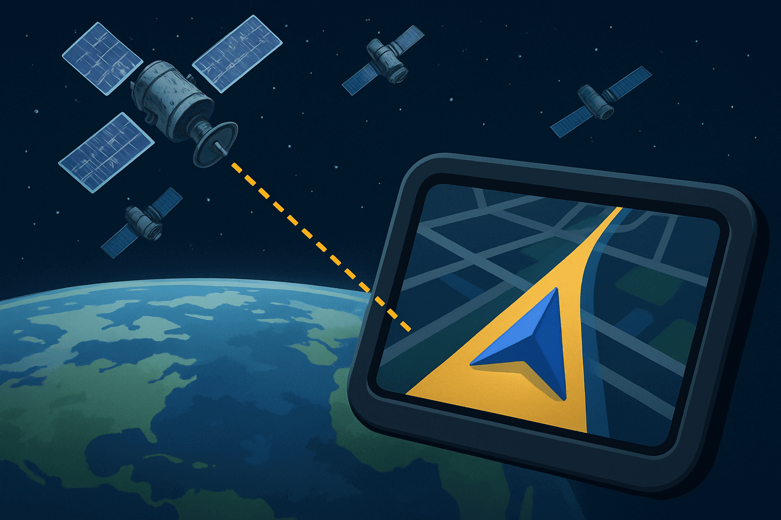Как работает система навигации GPS и причем здесь атомные часы. Многие люди даже не представляют по какому принципу работает GPS навигация. Фото.