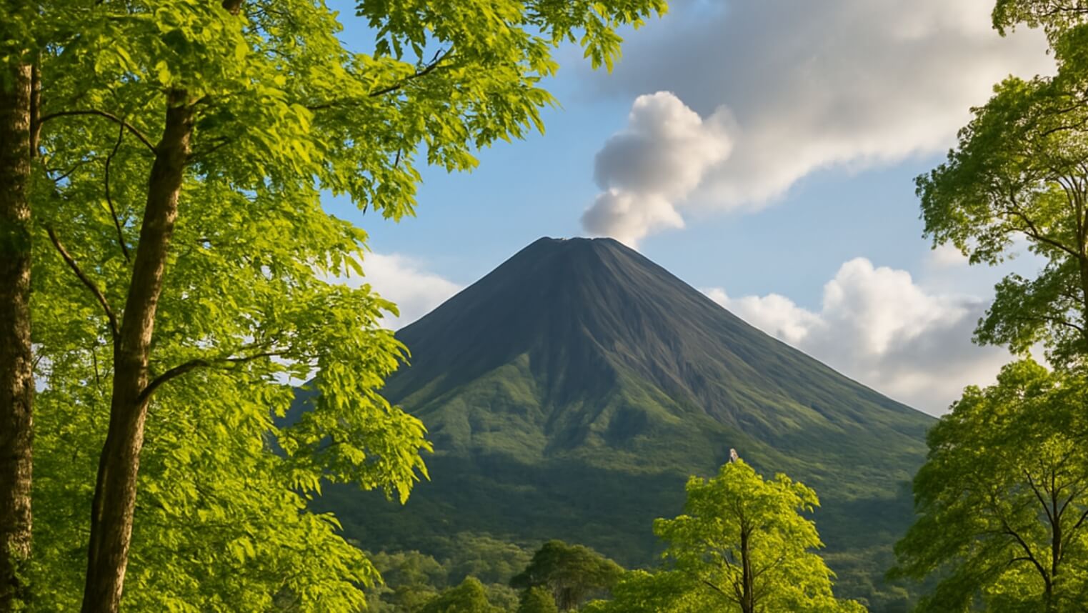 Как деревья могут предупредить о приближающемся извержении вулкана. Деревья могут точно «спрогнозировать» извержение вулкана. Фото.