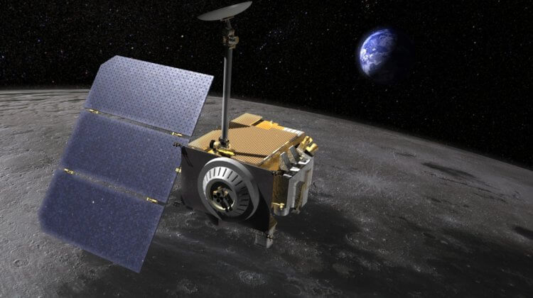Скоростная связь в космосе. Аппарат NASA Lunar Reconnaissance Orbiter (LRO). Источник изображения: nasa.gov. Фото.