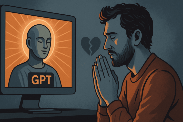 Когда чат становится ближе, чем человек: истории разводов из-за ChatGPT. Проблема начинается, когда человек заменяет таким общением всё остальное. Кто-то называет это новой формой духовности, кто-то — психологическим бегством. Фото.