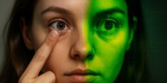 Созданы контактные линзы, которые позволяют видеть в темноте даже с закрытыми глазами. Фото.
